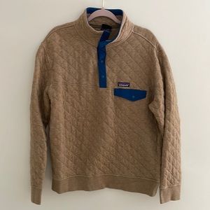 Men’s Patagonia organic quilted snap T pullover L